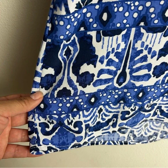 Haute Hippie style Batik printed sleeveless tank blouse size: XL - Picture 5 of 10